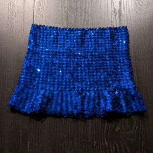 Royal Blue Sequin Skirt or Top S/M burlesque dancer costume